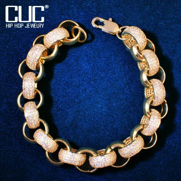Circle Cuban Link Bracelet.
