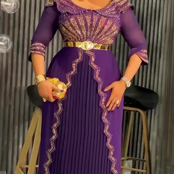 Elegant Turkey Muslim Evening Gown
