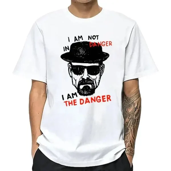 Summer Men's 100% Cotton Short Sleeve Breaking Bad Heisenberg Print Men Casual Tshirt Cool T-Shirt Male Tees Top